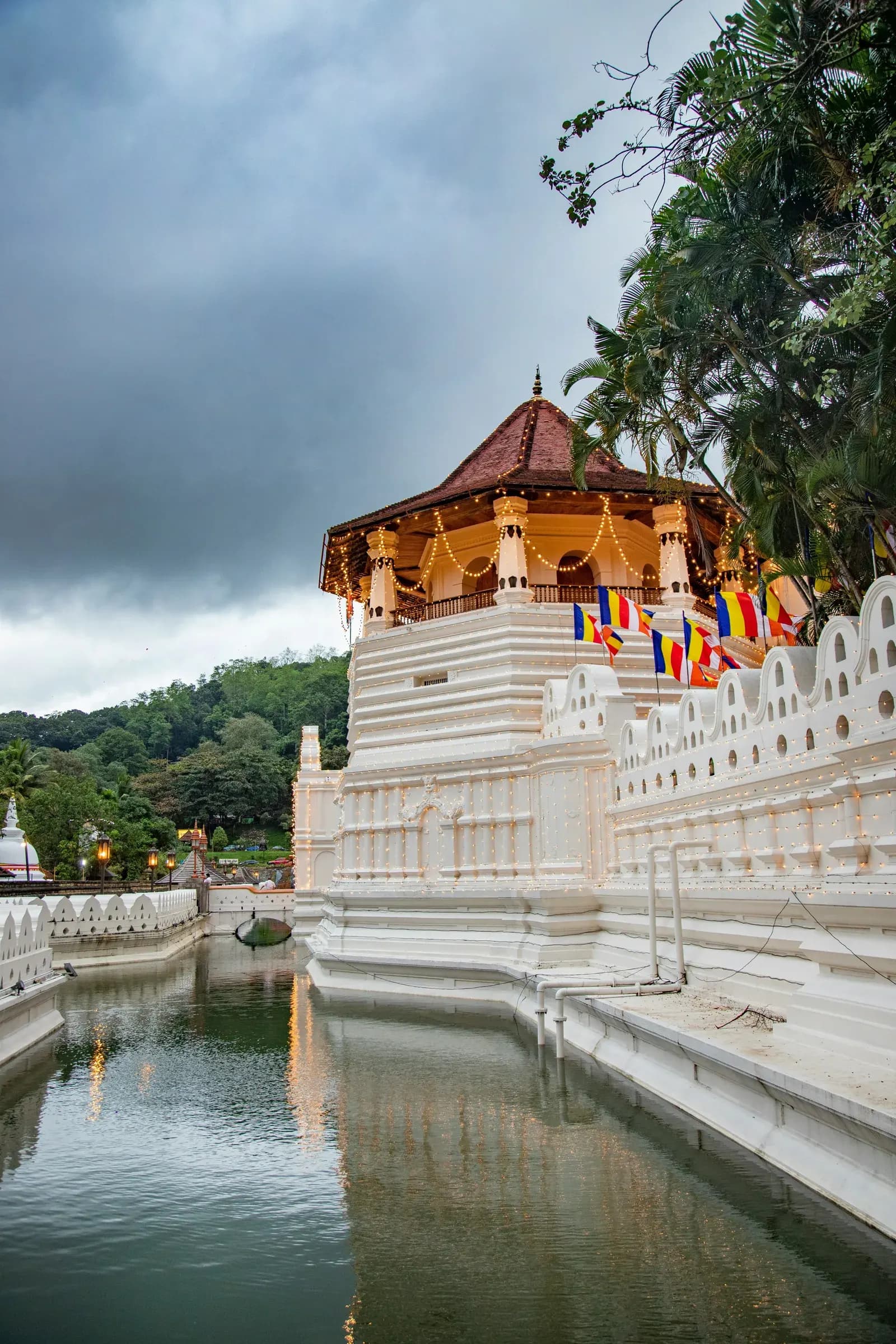 Golden roof and inner chambers of Sri Dalada Maligawa, Temple of the Tooth in Kandy