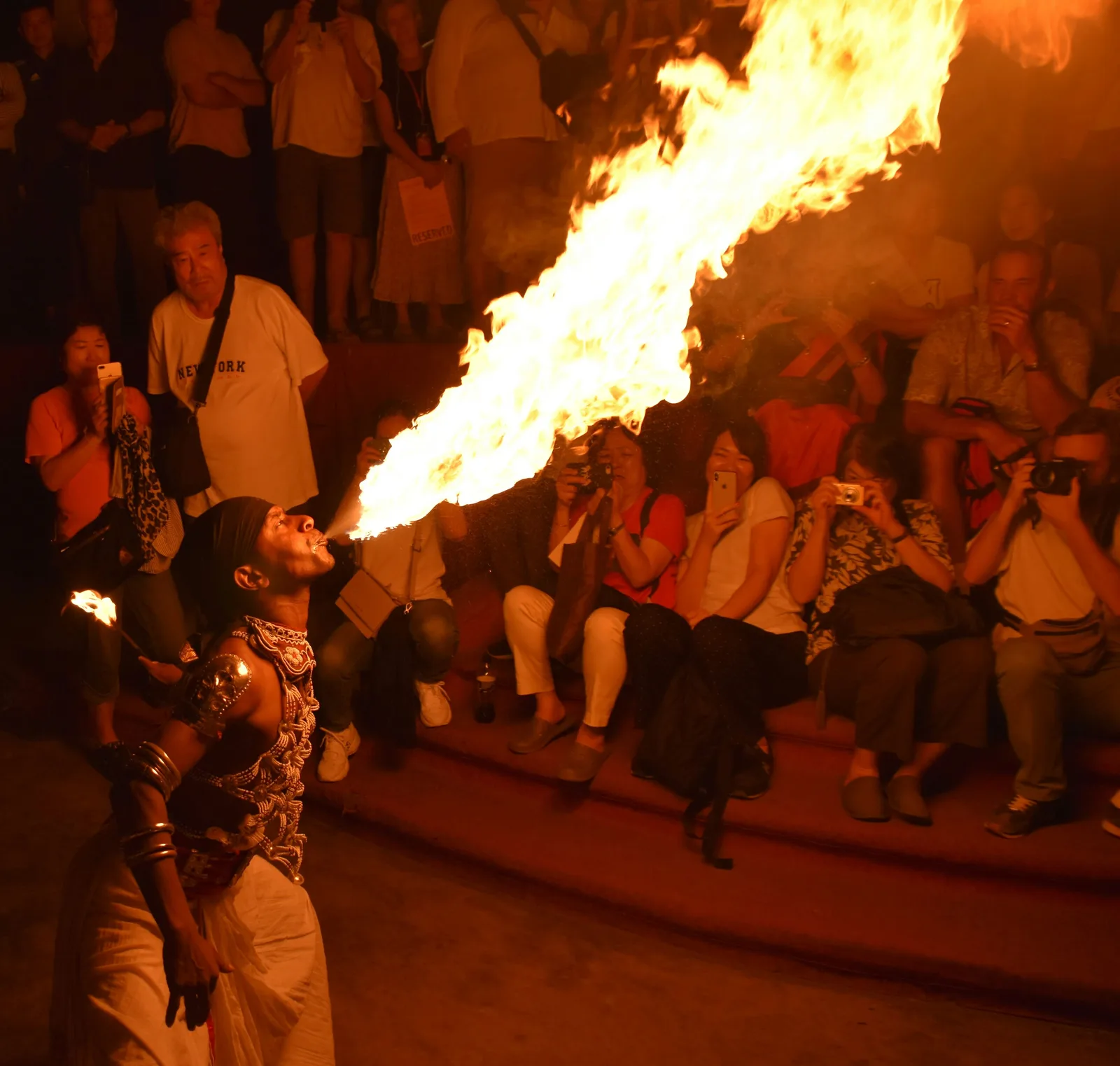Spectacular traditional cultural festival with decorated elephants and traditional dancers.