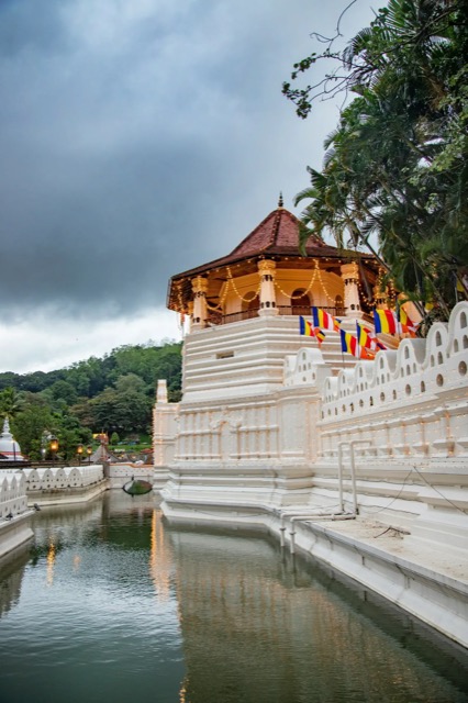 Golden roof and inner chambers of Sri Dalada Maligawa, Temple of the Tooth in Kandy